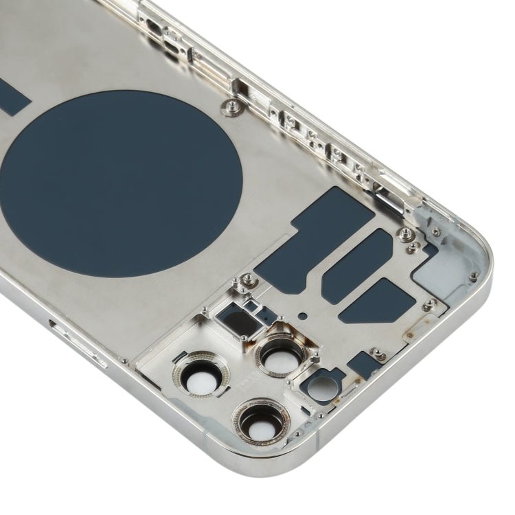 Back Housing Cover with SIM Card Tray & Side keys & Camera Lens for iPhone 12 Pro Max, For iPhone 12 Pro Max(with Card Tray & Side Keys), For iPhone 12 Pro Max(with SIM Card Tray & Side Keys) - ORIWHIZ