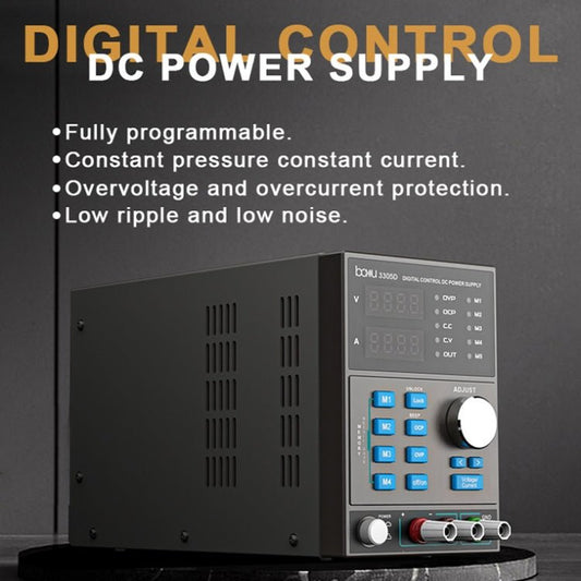 BAKU BA - 3305D 5A/30V CNC DC High Power Supply, BA - 3305D US Plug, BA - 3305D EU Plug - ORIWHIZ