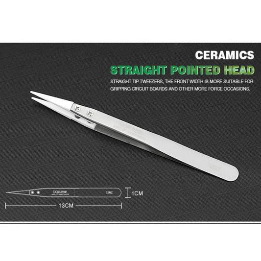 BAKU BA - I7 - 72MZ Stainless Steel Straight Tweezers, BAKU BA - I7 - 72MZ(Straight) - ORIWHIZ