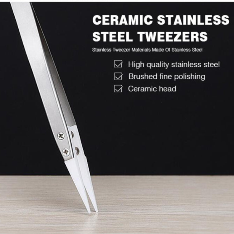 BAKU BA - I7 - 72MZ Stainless Steel Straight Tweezers, BAKU BA - I7 - 72MZ(Straight) - ORIWHIZ