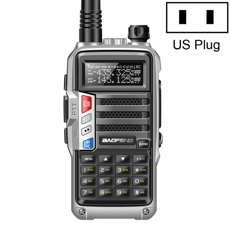 Baofeng BF - UV5R Plus S9 FM Interphone Handheld Walkie Talkie, US Plug, Black, US Plug, Red, US Plug, Silver, US Plug - ORIWHIZBAOFENGConsumer ElectronicsHandheld Walkie Talkie