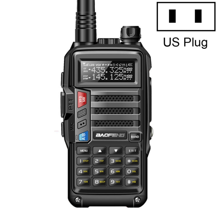 Baofeng BF - UV5R Plus S9 FM Interphone Handheld Walkie Talkie, US Plug, Black, US Plug, Red, US Plug, Silver, US Plug - ORIWHIZBAOFENGConsumer ElectronicsHandheld Walkie Talkie