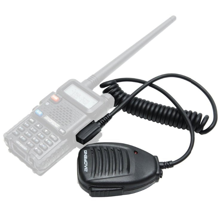 Baofeng Clip - on Speaker Microphone for Walkie Talkies, 3.5mm + 2.5mm Earphone + Mic Plug - ORIWHIZConsumer ElectronicsWalkie TalkieWalkie Talkie Microphones & Headsets