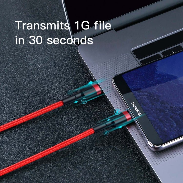 Baseus CATKLF - H09 Cafule Series USB - C / Type - C PD 2.0 60W Flash Charge Cable, Cable Length: 2m - ORIWHIZ