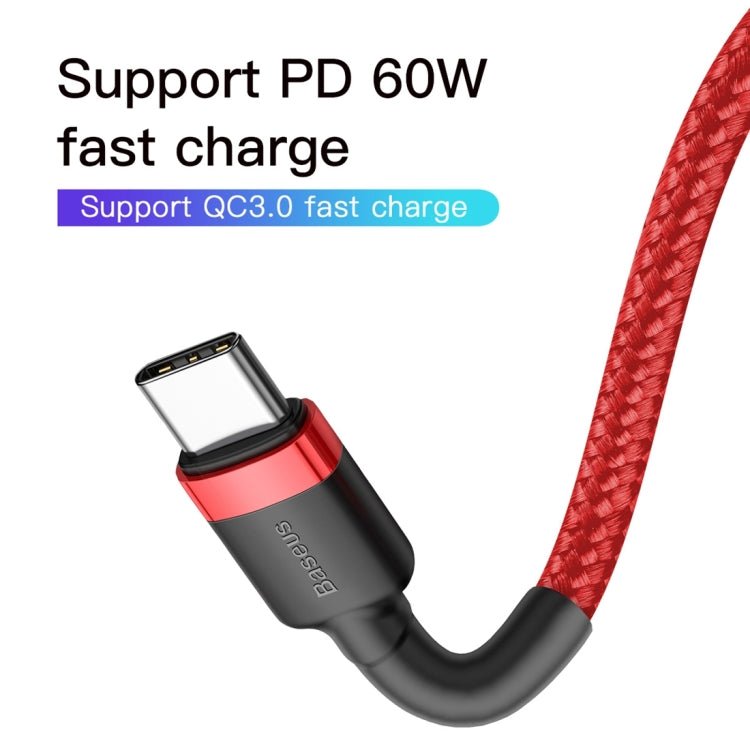 Baseus CATKLF - H09 Cafule Series USB - C / Type - C PD 2.0 60W Flash Charge Cable, Cable Length: 2m - ORIWHIZ