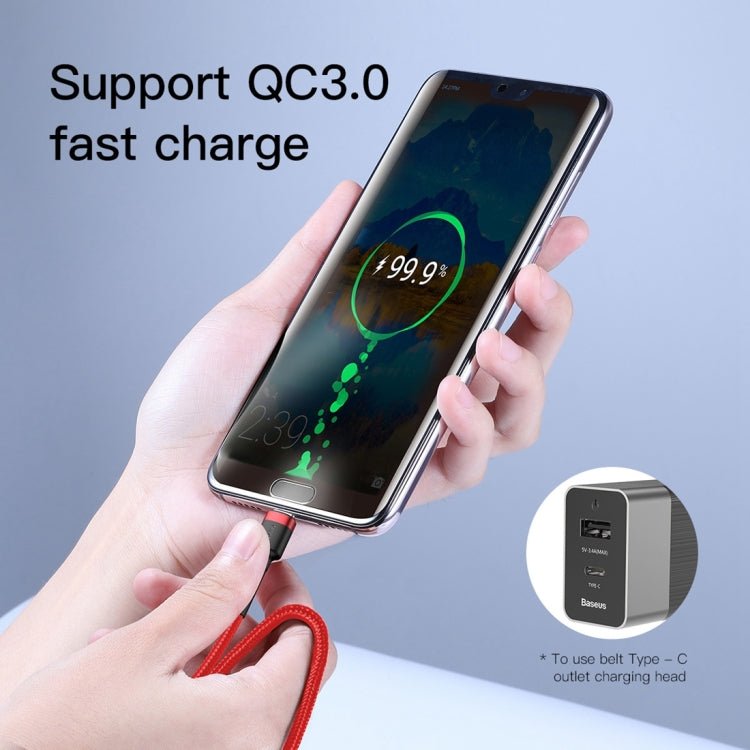 Baseus CATKLF - H09 Cafule Series USB - C / Type - C PD 2.0 60W Flash Charge Cable, Cable Length: 2m - ORIWHIZ