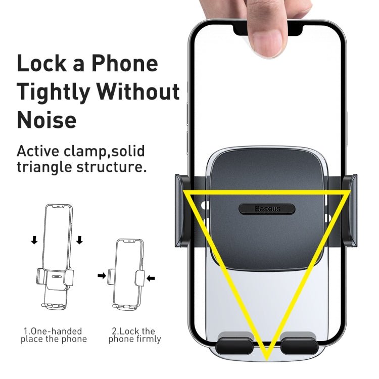 Baseus SUYK000101 Easy to Control Clamping Car Phone Holder Outlet Version, Outlet Version - ORIWHIZ