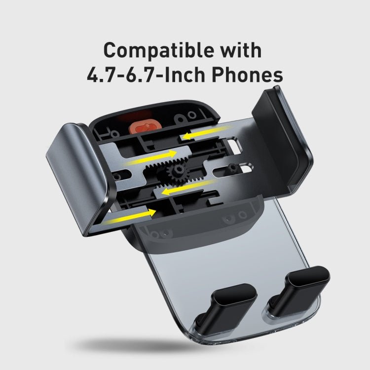 Baseus SUYK000101 Easy to Control Clamping Car Phone Holder Outlet Version, Outlet Version - ORIWHIZ
