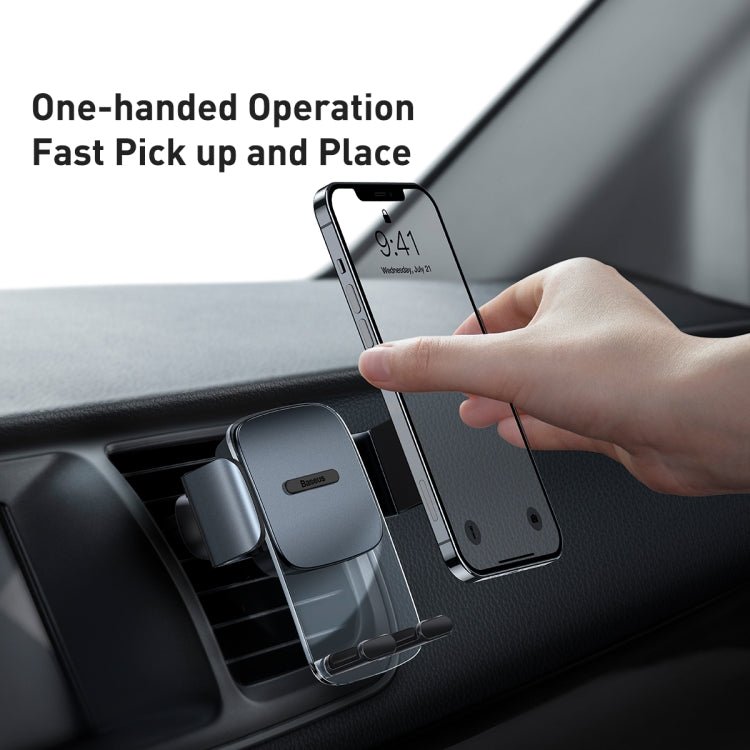 Baseus SUYK000101 Easy to Control Clamping Car Phone Holder Outlet Version, Outlet Version - ORIWHIZ