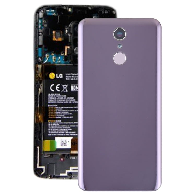 Battery Back Cover with Camera Lens & Fingerprint Sensor for LG Q7 / Q7+, For LG Q7, For LG Q7 (Purple) - ORIWHIZ