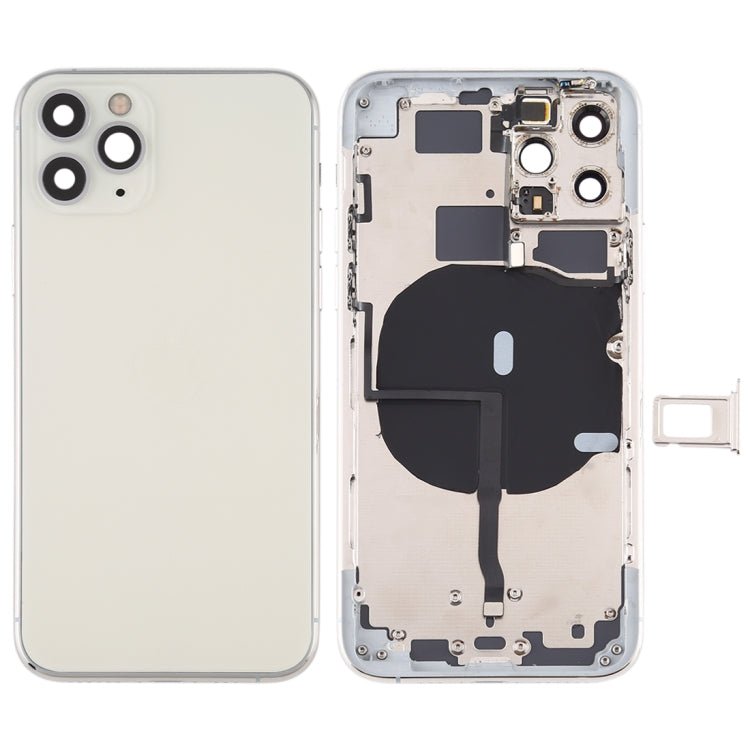 Battery Back Cover (with Side Keys & Card Tray & Power + Volume Flex Cable & Wireless Charging Module) for iPhone 11 Pro Max, For ip11 Pro Max, For iPhone 11 Pro Max - ORIWHIZ