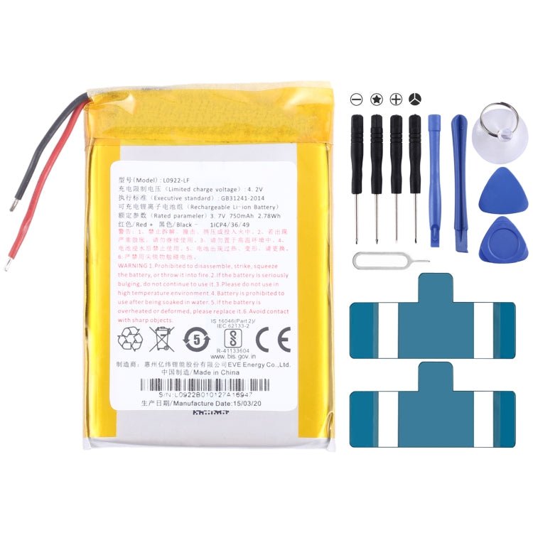 Battery Replacement, For Amazfit BIP S A1805 PL472020V 190mAh, For Amazfit EVE Ingenico Link 2500 P0750 - LF 1250mAh, For Amazfit EVE L0922 - LF 750mAh, For Amazfit EVE P0987 500mAh, For Amazfit EVE P0963 495mAh, For Amazfit EVE P0967 1100mAh - ORIWHIZ