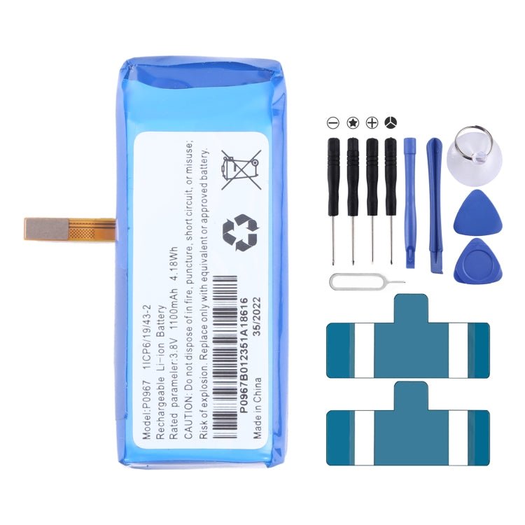 Battery Replacement, For Amazfit BIP S A1805 PL472020V 190mAh, For Amazfit EVE Ingenico Link 2500 P0750 - LF 1250mAh, For Amazfit EVE L0922 - LF 750mAh, For Amazfit EVE P0987 500mAh, For Amazfit EVE P0963 495mAh, For Amazfit EVE P0967 1100mAh - ORIWHIZ