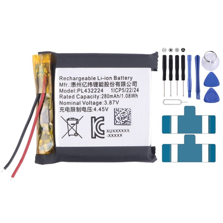 Battery Replacement, For Amazfit EVE PL432224FPC 280mAh, For Amazfit EVE EVE PL432224 280mAh - ORIWHIZ