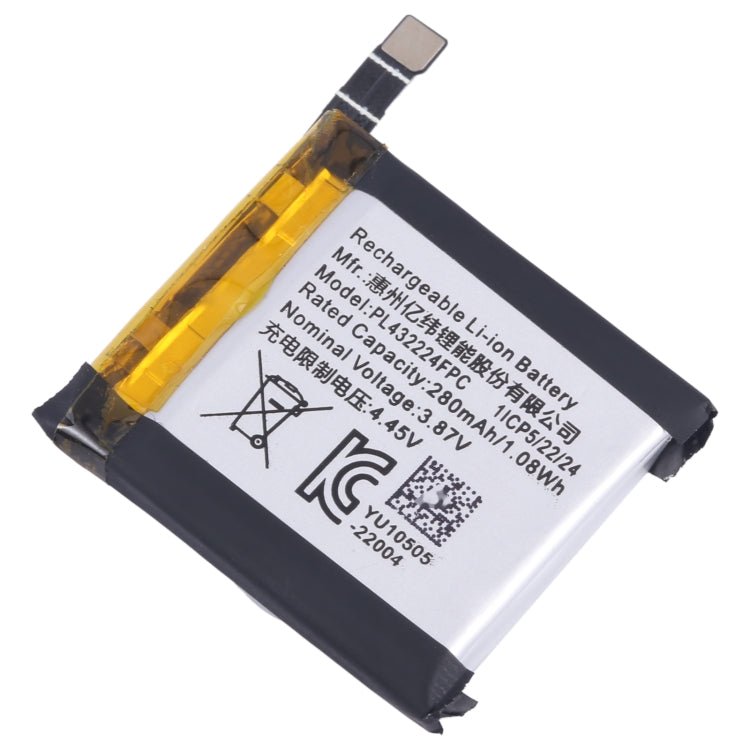 Battery Replacement, For Amazfit EVE PL432224FPC 280mAh, For Amazfit EVE EVE PL432224 280mAh - ORIWHIZ