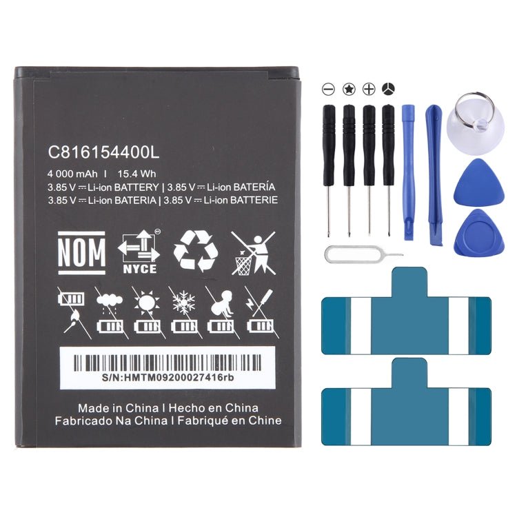 Battery Replacement, For BLU C816154400L 4000mAh - ORIWHIZ