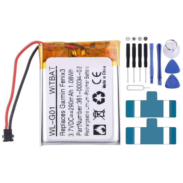 Battery Replacement, For Garmin Fenix 3 / F3 HR Sports Watch - ORIWHIZ