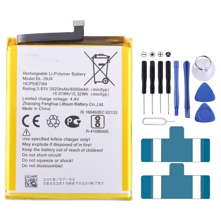 Battery Replacement, For Infinix Note 30 Pro, For Infinix Hot 12 / Hot 20S, For Infinix Zeno X / X6811 / X6810, For Infinix Note 7 / Note 10 / Hot 11S, For Infinix Smart 6 / X6511 / X6511B, For Infinix Hot 9 Play / Hot 10 Play - ORIWHIZ