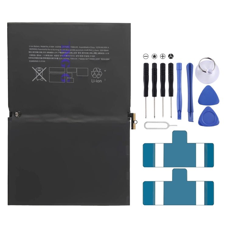 Battery Replacement, For iPad 7/8/9 10.2, For iPad 9.7 2018 A1893 A1954, For iPad 2017 A1822 A1823, For iPad Pro 9.7 A1664/A1675/A1674/A1673, For iPad Air 2 2014 A1567 A1566 A1547, For iPad 5 Air 1 A1474 A1475 A1476 - ORIWHIZ