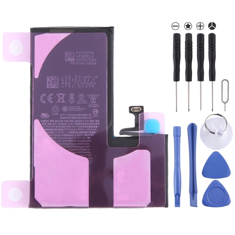 Battery Replacement, For iPhone 15 Pro Max A3121 4422mAh, For iPhone 15 Pro A3011 3274mAh, For iPhone 15 Plus A3039 4383mAh, For iPhone 15 A3018 3349mAh - ORIWHIZ