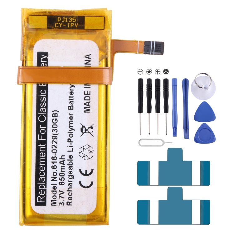 Battery Replacement, For iPod Nano 3 3G/Generation 3TH, For iPod Vied 30GB, For iPod Mini 4GB Generation, For iPod 3 3G 3rd Generation A1040, For iPod 5th Video 160GB, For iPod 5th Video 60GB/80GB - ORIWHIZ