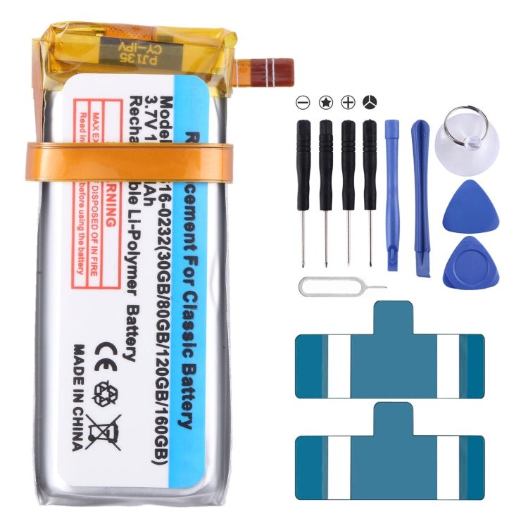 Battery Replacement, For iPod Nano 3 3G/Generation 3TH, For iPod Vied 30GB, For iPod Mini 4GB Generation, For iPod 3 3G 3rd Generation A1040, For iPod 5th Video 160GB, For iPod 5th Video 60GB/80GB - ORIWHIZ