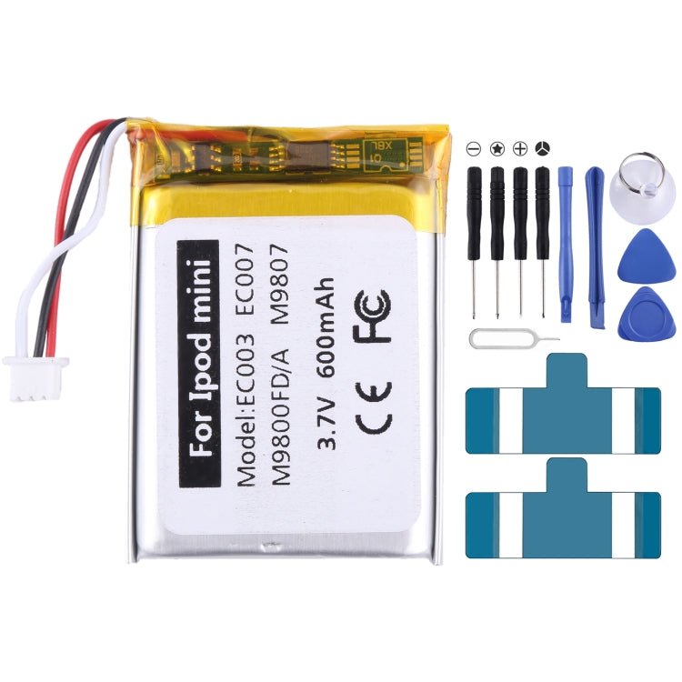 Battery Replacement, For iPod Nano 3 3G/Generation 3TH, For iPod Vied 30GB, For iPod Mini 4GB Generation, For iPod 3 3G 3rd Generation A1040, For iPod 5th Video 160GB, For iPod 5th Video 60GB/80GB - ORIWHIZ