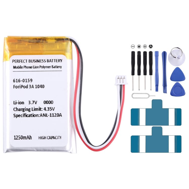 Battery Replacement, For iPod Nano 3 3G/Generation 3TH, For iPod Vied 30GB, For iPod Mini 4GB Generation, For iPod 3 3G 3rd Generation A1040, For iPod 5th Video 160GB, For iPod 5th Video 60GB/80GB - ORIWHIZ
