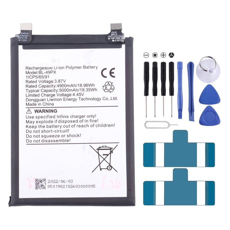 Battery Replacement, For Itel S15 Pro / A55 / A55 LTE, For Itel A56 / A56 Pro, For Itel IT5232 IT2590, For Itel IT5616, For Itel A16 Plus, For Itel A33, For Itel BL - 24BI, For Itel A40 / A41 / A41+ / A44 /A44 Pro, For Itel S41 A5 - ORIWHIZ