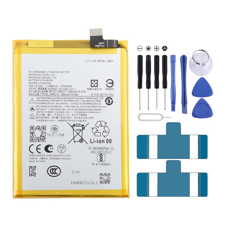 Battery Replacement, For Motorola Razr 50 Ultra QR30/QR10 2832mAh/998mAh, For Motorola Razr 50 QR31/QR11 2935mAh/998mAh, For Motorola Moto G84 5G XT2347 QB50 5000mAh, For Motorola Moto G Power 5G 2023 PD50 5000mAh - ORIWHIZ