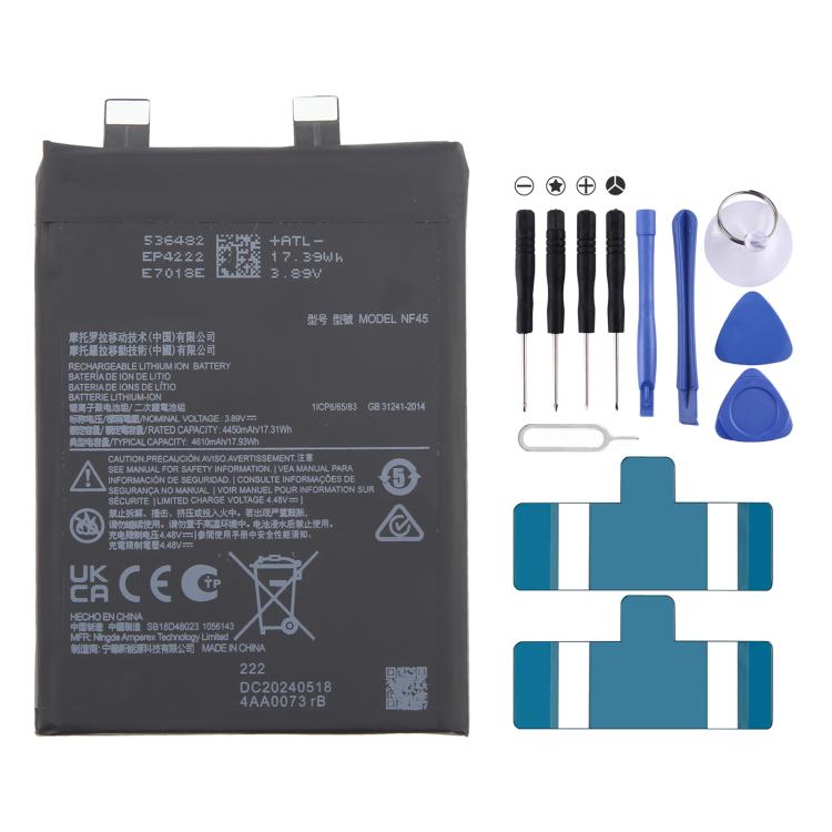 Battery Replacement, For Motorola Razr 50 Ultra QR30/QR10 2832mAh/998mAh, For Motorola Razr 50 QR31/QR11 2935mAh/998mAh, For Motorola Moto G84 5G XT2347 QB50 5000mAh, For Motorola Moto G Power 5G 2023 PD50 5000mAh - ORIWHIZ