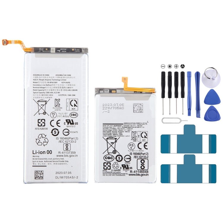 Battery Replacement, For Samsung Galaxy Z Fold5 2310mAh 1960mAh 1 Pair, For Samsung Galaxy Z Flip5 2620mAh 971mAh 1 Pair, For Samsung Galaxy Note20 SM - N980F/DS 4300mAh, For Samsung Galaxy A51 5G SM - A516B/DS 4500mAh - ORIWHIZ
