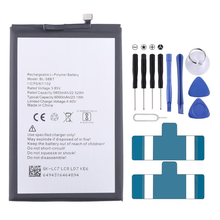 Battery Replacement, For Tecno Camon 17 Pro / Camon 18P, For Tecno Pova 2 LE7, For Tecno Camon 17 CG6 CG7, For Tecno Spark 7 / Spark 7T, For Tecno Spark 6 Air / Pouvoir 4 Pro, For Tecno Spark 6 / Camon 16, For Tecno Pop 4 / Camon 15 - ORIWHIZ