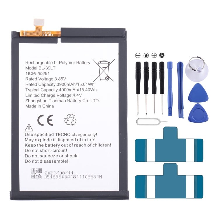 Battery Replacement, For Tecno Camon 17 Pro / Camon 18P, For Tecno Pova 2 LE7, For Tecno Camon 17 CG6 CG7, For Tecno Spark 7 / Spark 7T, For Tecno Spark 6 Air / Pouvoir 4 Pro, For Tecno Spark 6 / Camon 16, For Tecno Pop 4 / Camon 15 - ORIWHIZ