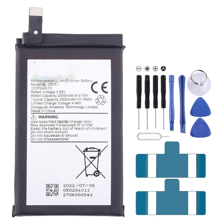 Battery Replacement, For Tecno Camon 17 Pro / Camon 18P, For Tecno Pova 2 LE7, For Tecno Camon 17 CG6 CG7, For Tecno Spark 7 / Spark 7T, For Tecno Spark 6 Air / Pouvoir 4 Pro, For Tecno Spark 6 / Camon 16, For Tecno Pop 4 / Camon 15 - ORIWHIZ
