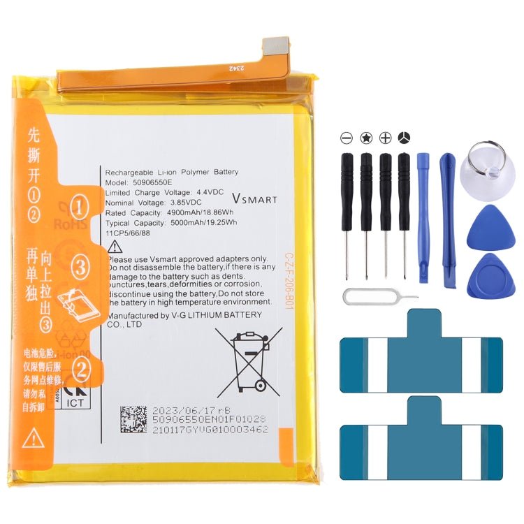 Battery Replacement, For VSMART BVSM - 420 4450mAh, For VSMART BVSM - 330 3520mAh, For VSMART BVSM - 620 4000mAh, For VSMART BVSM - 340 3500mAh, For Vsmart joy 3 plus BVSM - 430 5000mAh, For VSMART BVSM - 220 2550mAh, For VSMART BVSM - 230 BVSM230 3000mAh - ORIWHIZ