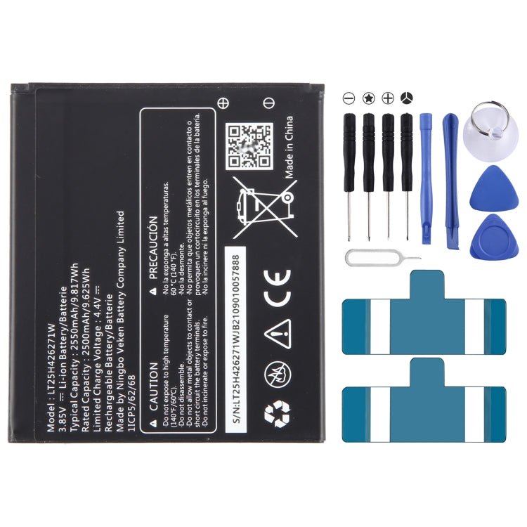Battery Replacement, For Wiko SAS U307AS LT25H426271W 2550mAh - ORIWHIZ