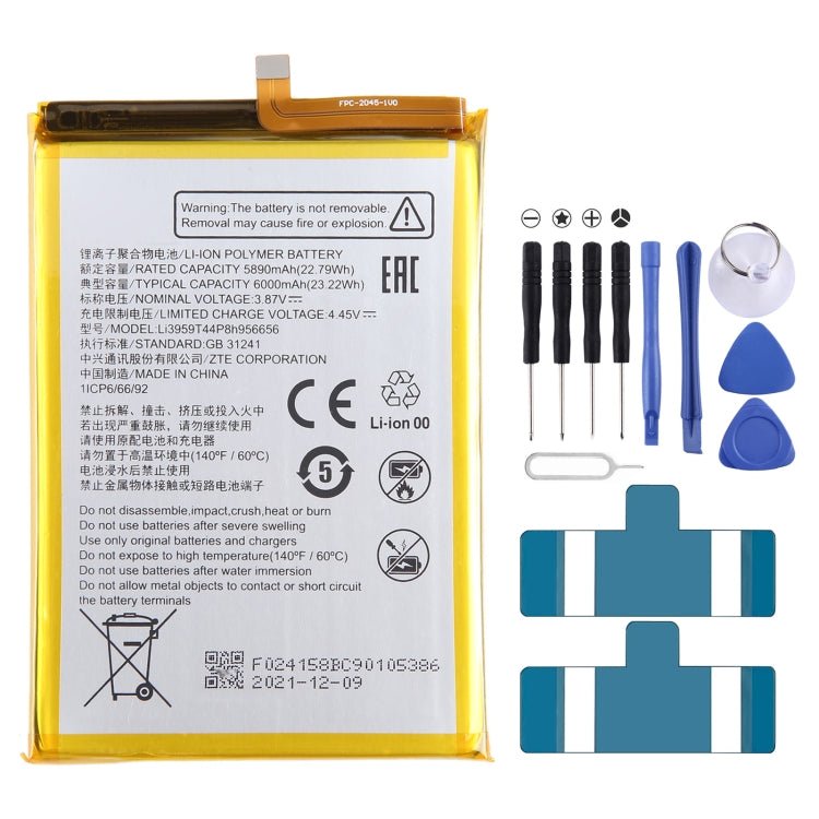 Battery Replacement, For ZTE Vodafone Smart V8 VFD710, For ZTE Blade A71 2021 / Voyage 10, For ZTE 30 Pro / S30 SE 8030N, For ZTE Blade A7S A7 2020, For ZTE Blade A6 Max A0605, For ZTE Blade V8 Mini BV0850 V0850, For ZTE Axon 7 Max 3D C2017 - ORIWHIZ