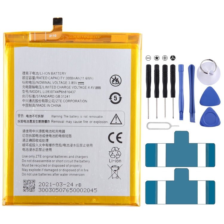 Battery Replacement, For ZTE Vodafone Smart V8 VFD710, For ZTE Blade A71 2021 / Voyage 10, For ZTE 30 Pro / S30 SE 8030N, For ZTE Blade A7S A7 2020, For ZTE Blade A6 Max A0605, For ZTE Blade V8 Mini BV0850 V0850, For ZTE Axon 7 Max 3D C2017 - ORIWHIZ