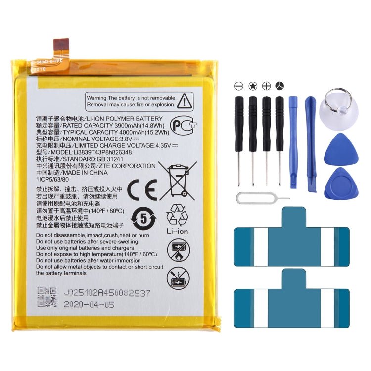 Battery Replacement, For ZTE Vodafone Smart V8 VFD710, For ZTE Blade A71 2021 / Voyage 10, For ZTE 30 Pro / S30 SE 8030N, For ZTE Blade A7S A7 2020, For ZTE Blade A6 Max A0605, For ZTE Blade V8 Mini BV0850 V0850, For ZTE Axon 7 Max 3D C2017 - ORIWHIZ