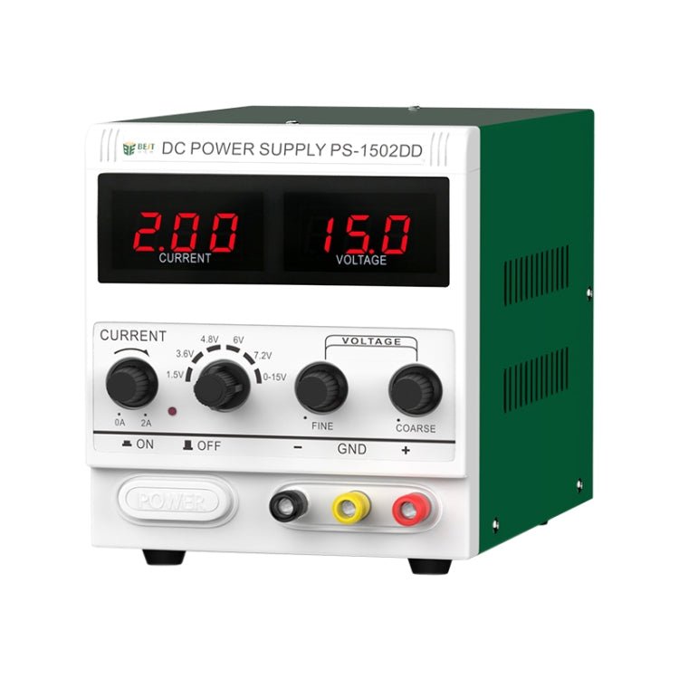 BEST 1502DD 15V / 2A Digital Display DC Regulated Power Supply, 110V US Plug, 220V EU Plug - ORIWHIZ