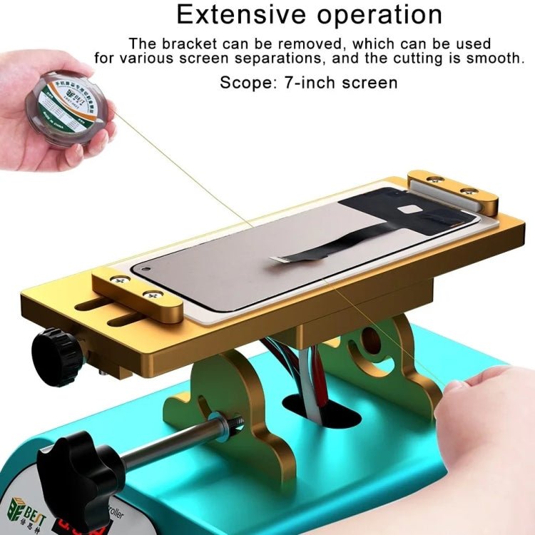 BEST B - 918B 7 inch Multi - function Mobile Phone Screen Rotary Separator, US Plug, EU Plug - ORIWHIZ