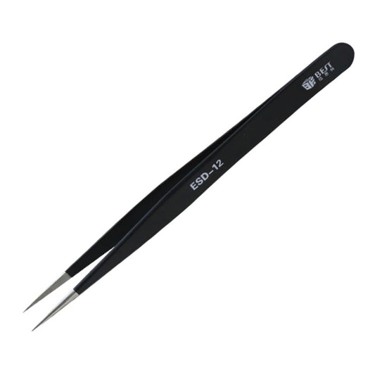 BEST BST - 12 Precision Anti - static ESD Stainless Steel Tweezers, BST - 12 - ORIWHIZ