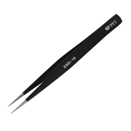 BEST BST - 16 Precision Anti - static ESD Stainless Steel Tweezers, BST - 16 - ORIWHIZ