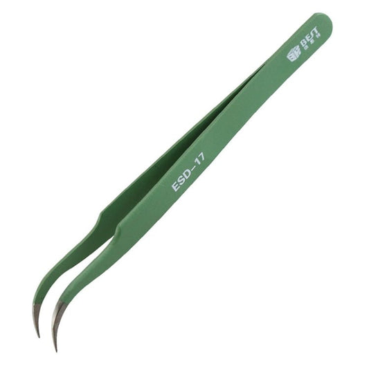 BEST BST - 17 Precision Anti - static ESD Stainless Steel Tweezers, BST - 17 - ORIWHIZ