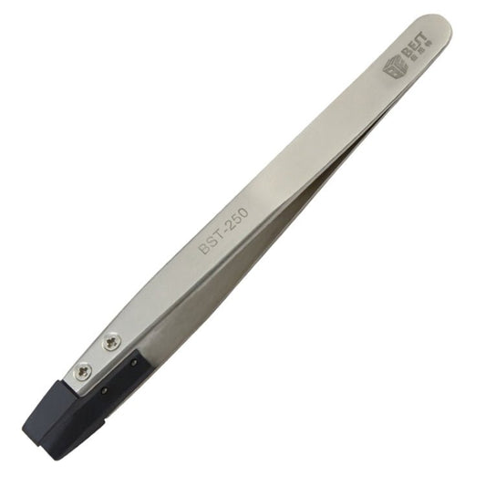BEST BST - 250 Stainless Steel Snti Static Tweezer, BST - 250 - ORIWHIZ