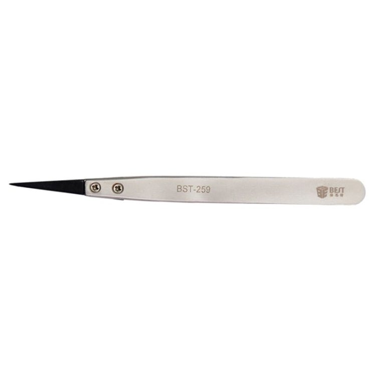 BEST BST - 259 Stainless Steel Snti Static Tweezer, BST - 259 - ORIWHIZ