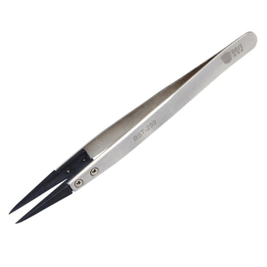 BEST BST - 259 Stainless Steel Snti Static Tweezer, BST - 259 - ORIWHIZ