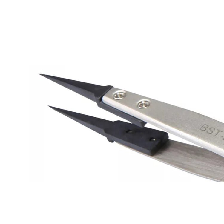 BEST BST - 259A Stainless Steel Snti Static Tweezer, BST - 259A - ORIWHIZ