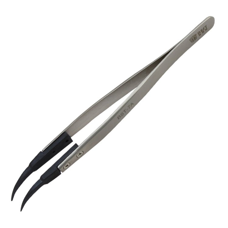 BEST BST - 7A Curved Head Tweezers for Mobile Phone / Computer Repair, BST - 7A - ORIWHIZ